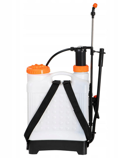 Rankinis slėginis kuprinės tipo purkštuvas 16L, ilgas purškimo antgalis 83 cm, žarna 115 cm