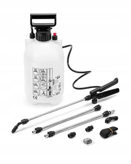 Rankinis slėginis purkštuvas 5L GardeTech PRO, ilgas plieninis antgalis 128cm