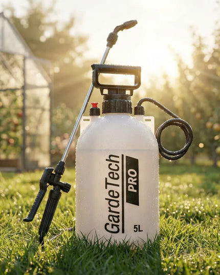 Rankinis slėginis purkštuvas 5L GardeTech PRO su 91 cm plieniniu antgaliu