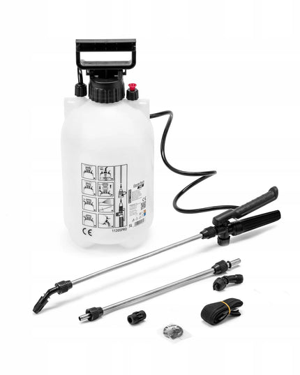 Rankinis slėginis purkštuvas 5L GardeTech PRO su 91 cm plieniniu antgaliu