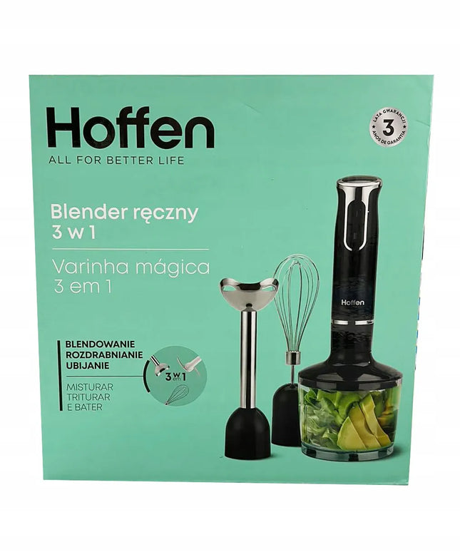 Rankinis trintuvas Hoffen HB809-800 800W juodas rinkinys