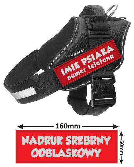 RAUDONA ŠVIESĄ ATSPINDINTI PRIEDOŠKA SKIRTĄ JULIUS K9 1-4