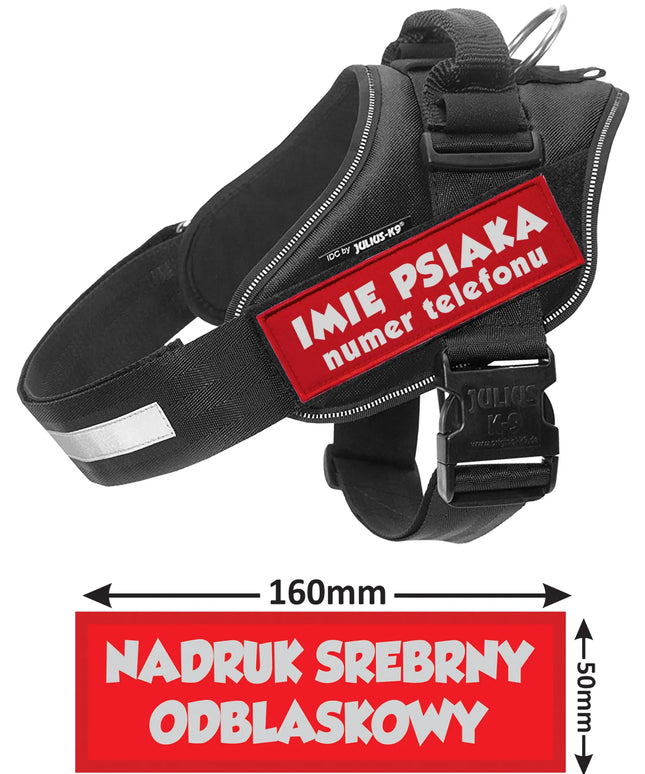 RAUDONA ŠVIESĄ ATSPINDINTI PRIEDOŠKA SKIRTĄ JULIUS K9 1-4