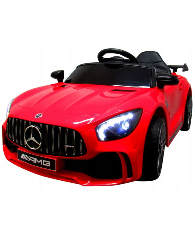 Raudonas Mercedes GTR-S su minkštais EVA ratais, minkšta sėdyne ir licencija