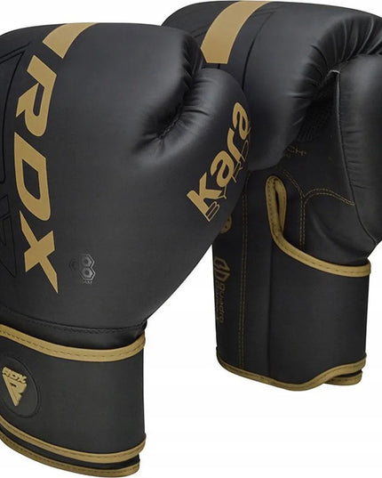 RDX F6 Kara bokso treniruočių pirštinės 14 oz, juodos