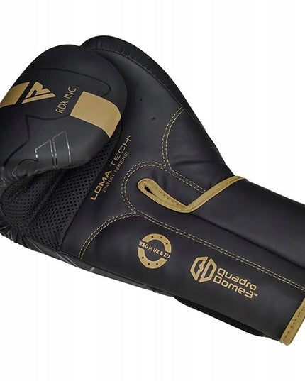 RDX F6 Kara bokso treniruočių pirštinės 14 oz, juodos