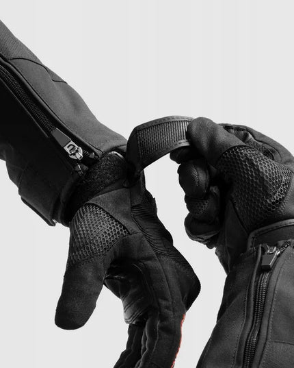 Rebelhorn Core Black Red vasarinės trumpos motociklininko pirštinės XL