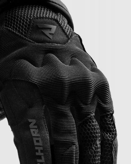 REBELHORN CORE BLACK trumpos vasarinės motociklininko pirštinės XL