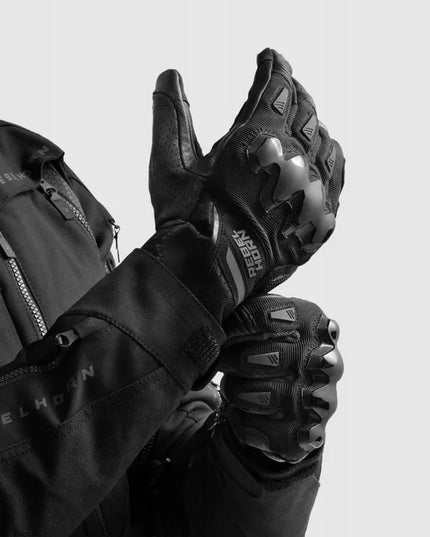 Rebelhorn Defender Black turistinės motociklininko pirštinės, L dydis