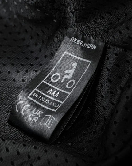 REBELHORN DIVA BLACK BLUE moteriška odinė motociklininko striukė 42