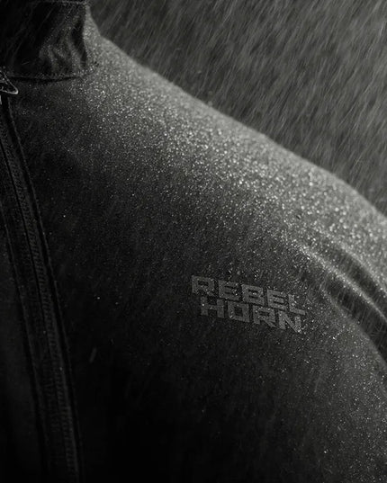REBELHORN HIKER IV BLACK DARK GREY RED tekstilinė motociklininko striukė M dydžio
