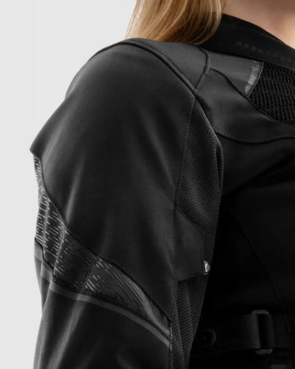 REBELHORN JAX BLACK moteriška tekstilinė motociklininko striukė XS