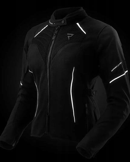REBELHORN JAX BLACK moteriška tekstilinė motociklininko striukė XS