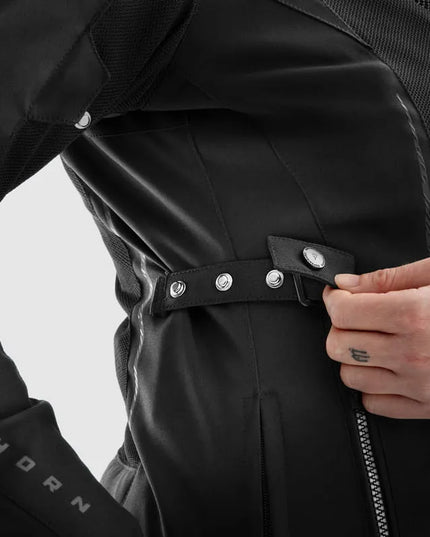 REBELHORN JAX BLACK moteriška tekstilinė motociklininko striukė XS