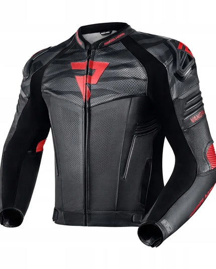 REBELHORN VANDAL BLACK/FLO RED Motociklinė striukė DOVANAI