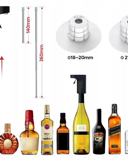 REDSACK WP-007 išmanusis elektrinis vyno ir alkoholinių gėrimų dozatorius