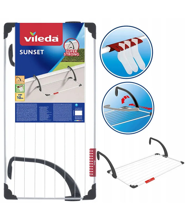 Reguliuojama balkono džiovykla Vileda Sunset
