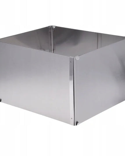 Reguliuojama stačiakampė kepimo forma, aukšta 15 cm, nerūdijančio plieno