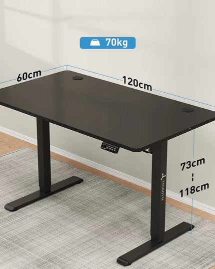 Reguliuojamas elektrinis kompiuterio stalas Triadyn WorkBase 1206, 120x60 cm