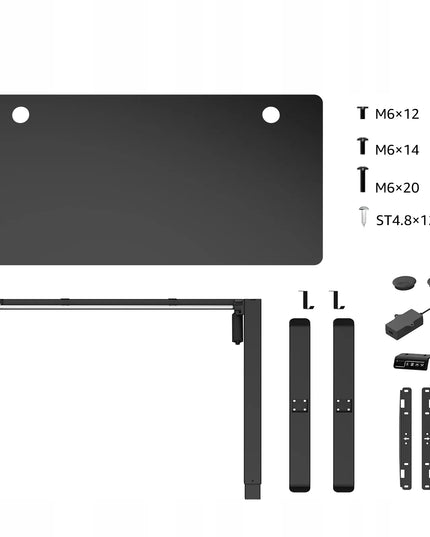 Reguliuojamas elektrinis kompiuterio stalas Triadyn WorkBase 1206, 120x60 cm