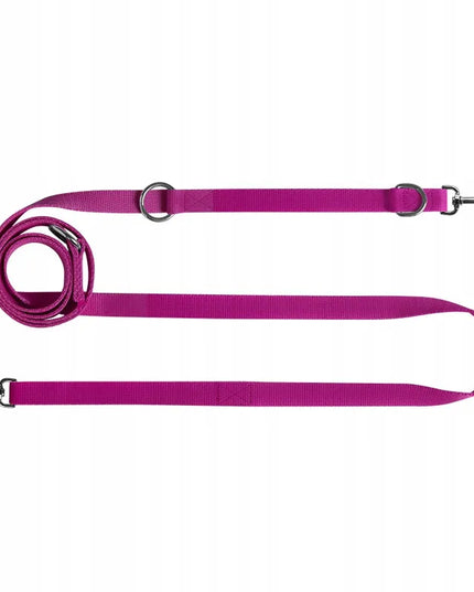 Reguliuojamas ilgas šunų pavadėlis Chaba Classic, 20 mm – 260 cm, fuksijos spalvos