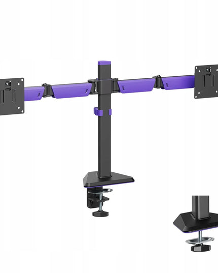 Reguliuojamas Spacetronik laikiklis dviem monitoriams 17-32 colių, 24 kg, VESA