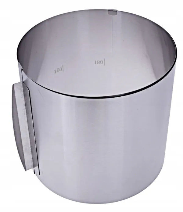 Reguliuojamas torto žiedas 15 cm, 16-30 cm, kepimo forma + 2 segtukai dovanų