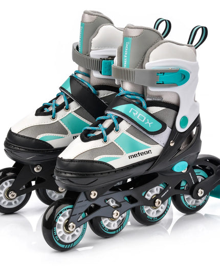 Reguliuojami riedučiai Meteor ROX S 30-33 ABEC7 PU 80A ratai