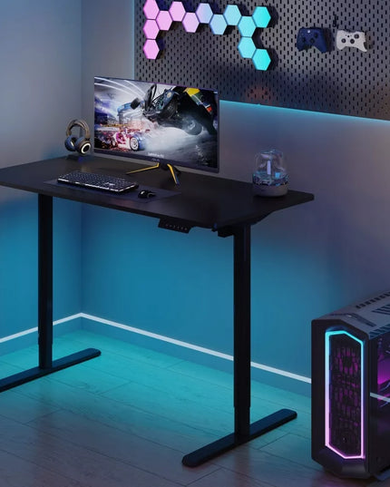 Reguliuojamo aukščio elektrinis rašomasis stalas 120x60 cm, 50 kg, Spacetronik