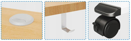 Reguliuojamo aukščio elektrinis rašomasis stalas Triadyn WorkBase 1407, 140x70 cm