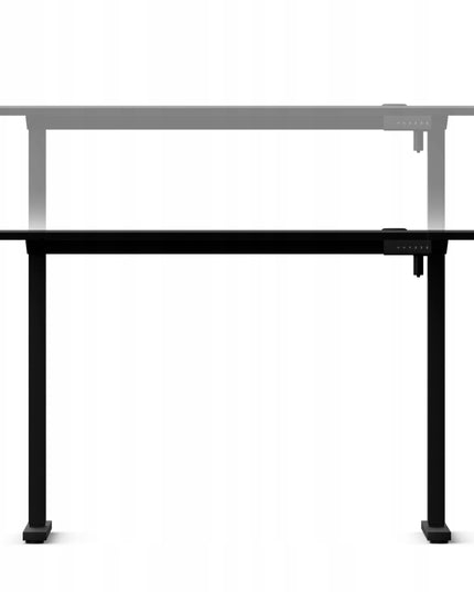 Reguliuojamo aukščio elektrinis stalas Control+ 120/60 LVNSystem, juodas, 73–122 cm