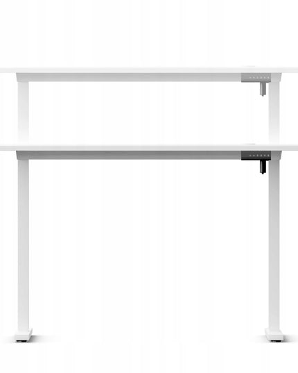 Reguliuojamo aukščio elektrinis stalas LVNSystem Control+ 120/60, baltas, 73-122 cm