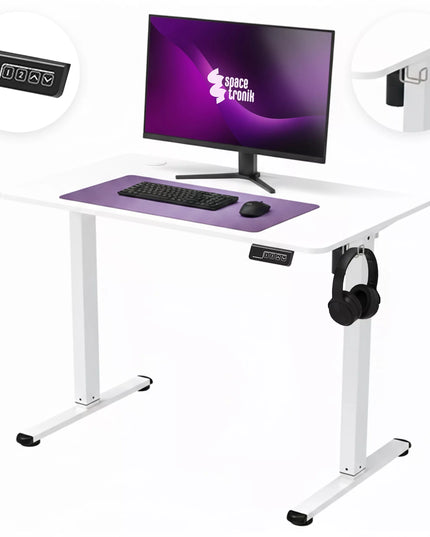 Reguliuojamo aukščio elektrinis stalas Spacetronik 100x60 cm, 73-118 cm