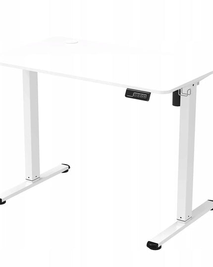 Reguliuojamo aukščio elektrinis stalas Spacetronik 120x60cm, 60kg, baltas