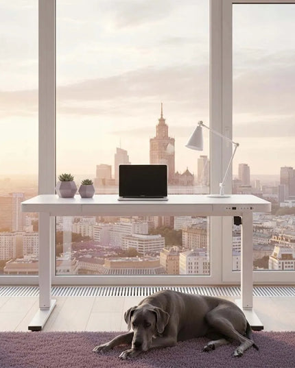 Reguliuojamo aukščio elektrinis stalas Spacetronik 140x60, 73-118 cm