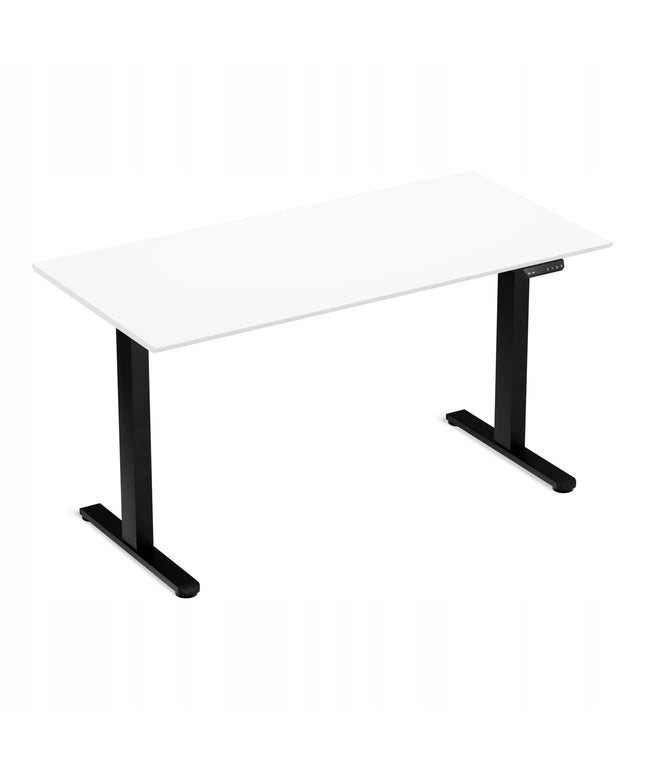 Reguliuojamo aukščio stalas LVNSystem Control Flex+ 138/67, juodas-baltas