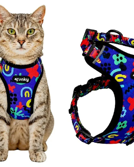Reguliuojamos petnešos šunims ir katėms S Guard Comfort 4Funky | Neon Bloom