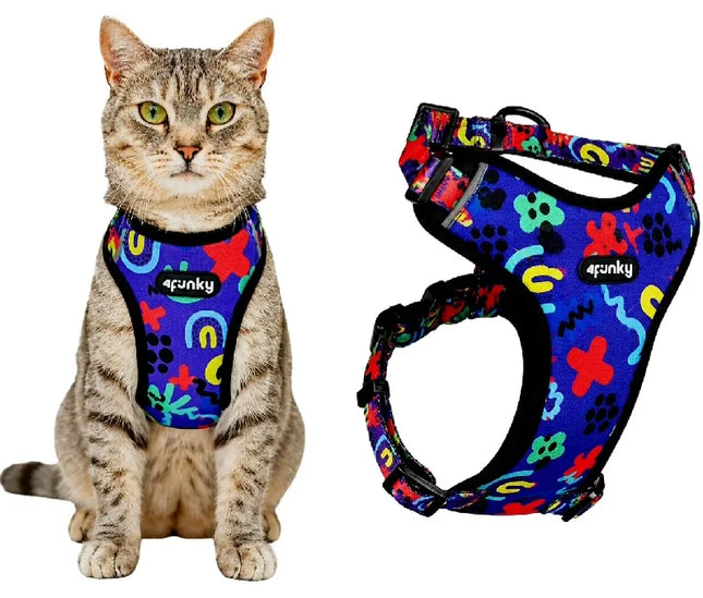 Reguliuojamos petnešos šunims ir katėms S Guard Comfort 4Funky | Neon Bloom