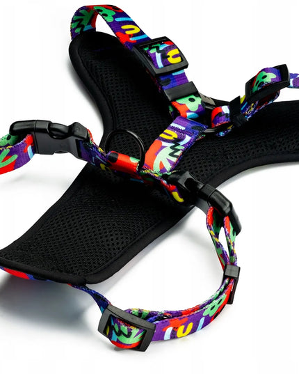 Reguliuojamos petnešos šunims ir katėms S Guard Comfort 4Funky | Neon Bloom
