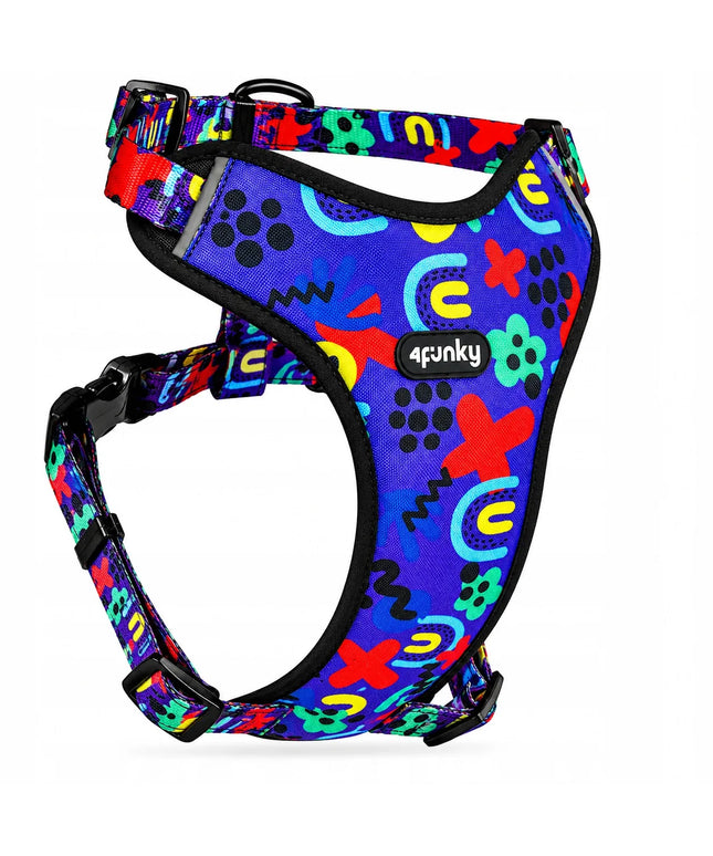 Reguliuojamos petnešos šunims ir katėms S Guard Comfort 4Funky | Neon Bloom