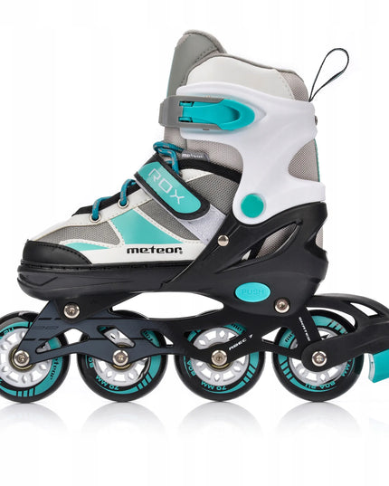 Reguliuojamos riedutės Meteor ROX S 30-33 ABEC7 PU 80A ratukai