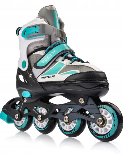 Reguliuojamos riedutės Meteor ROX S 30-33 ABEC7 PU 80A ratukai