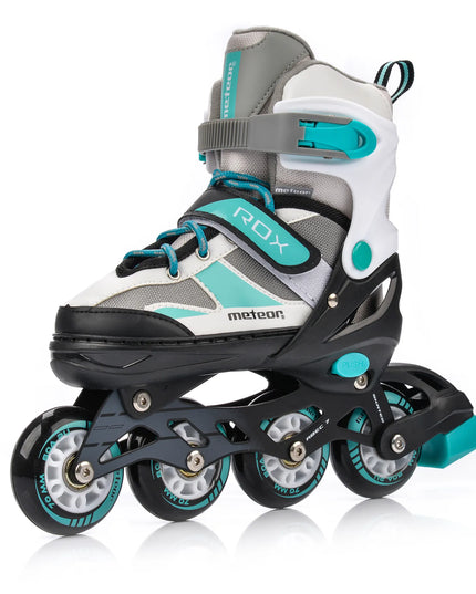 Reguliuojamos riedutės Meteor ROX S 30-33 ABEC7 PU 80A ratukai