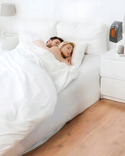 RETOO E192 elektrinis mini šildytuvas į rozetę, 400W su nuotolinio valdymo pulteliu