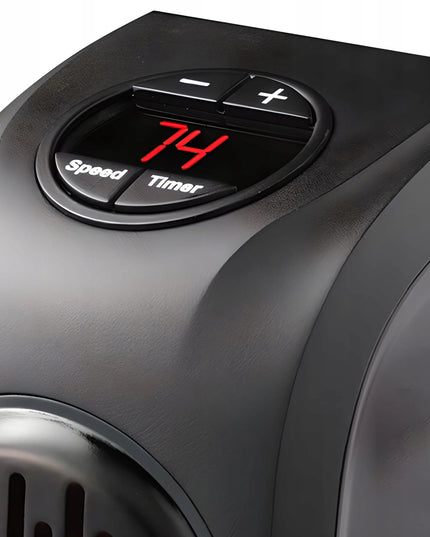 RETOO E192 elektrinis mini šildytuvas į rozetę, 400W su nuotolinio valdymo pulteliu