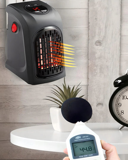 RETOO E192 elektrinis mini šildytuvas į rozetę, 400W su nuotolinio valdymo pulteliu