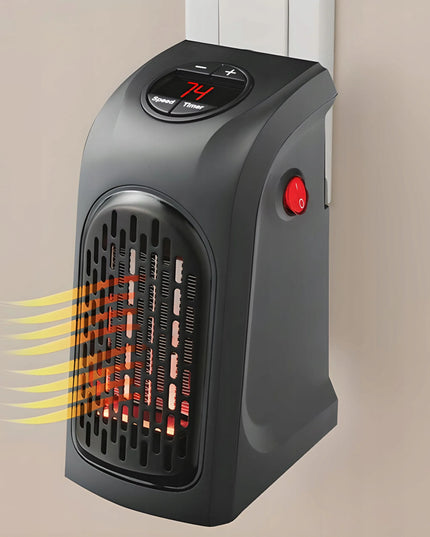 RETOO E192 elektrinis mini šildytuvas į rozetę, 400W su nuotolinio valdymo pulteliu