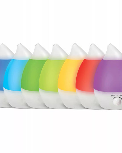 RETOO E683 ultragarsinis oro drėkintuvas, tylus difuzorius, LED lemputė 7 spalvų, 25W, jonizatorius, 2.6L