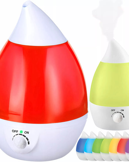 RETOO E683 ultragarsinis oro drėkintuvas, tylus difuzorius, LED lemputė 7 spalvų, 25W, jonizatorius, 2.6L