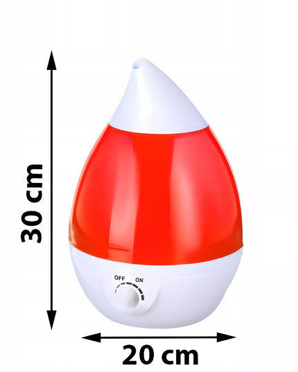 RETOO E683 ultragarsinis oro drėkintuvas, tylus difuzorius, LED lemputė 7 spalvų, 25W, jonizatorius, 2.6L